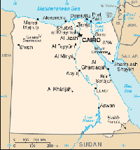 map egypt to israel