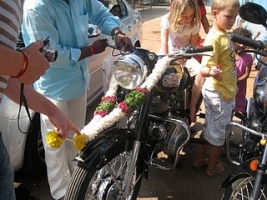 Motorcycle puja