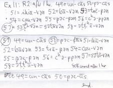 Handwritten exercise